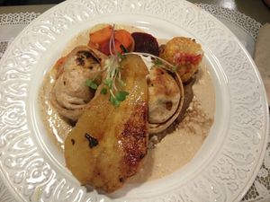 wonton at Rayen Vegano in Madrid