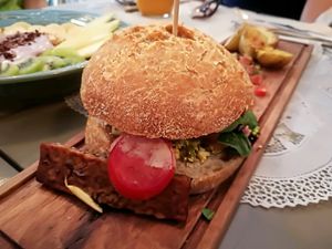 sandwich at Rayen Vegano in Madrid