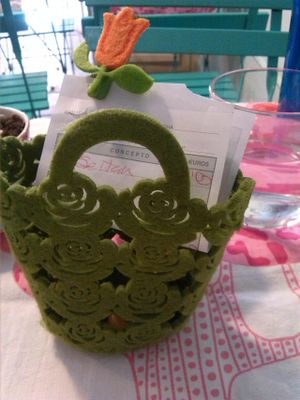 Even the way they deliver the bill is cute :) at Rayen Vegano in Madrid