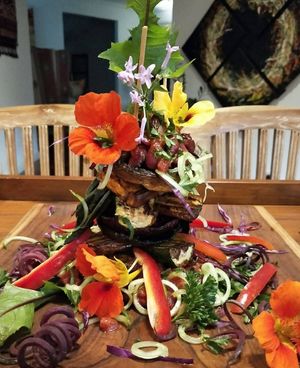 Delicious stack at Gold Coast Insight Retreats in Tallebudgera