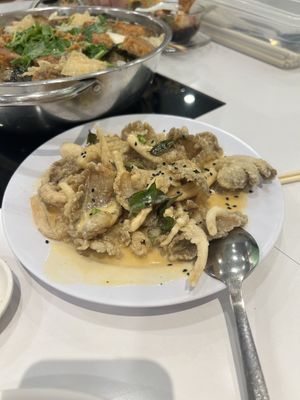 Butter oyster mushroom   at Mama Go Vege Cafe in Ipoh