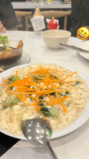 Tofu with xiaobaichye  at Mama Go Vege Cafe in Ipoh