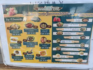 Menu at Mama Go Vege Cafe in Ipoh