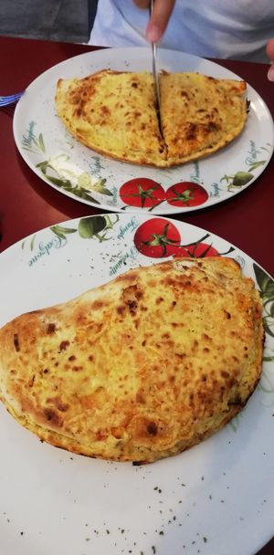 Vegan Calzone at Veggie House in Frankfurt