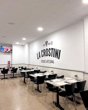 Interiors at La Crostini in Premia De Mar