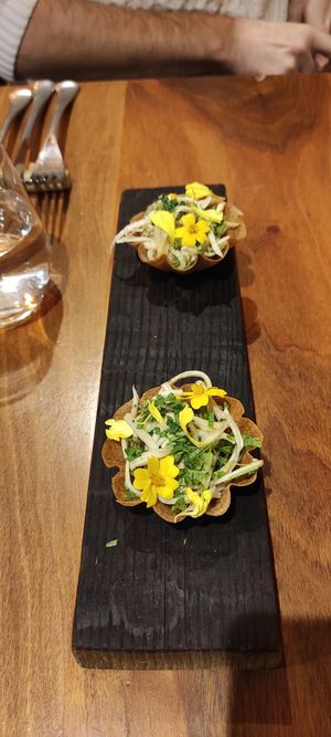 The main ingredient here was celery. Shocking that it was so good. at Auberge Des Aryelets in Aulon