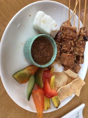 Vegan saté   at Café Jakarta in Amsterdam