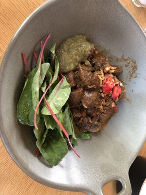 Vegan redang  at Café Jakarta in Amsterdam