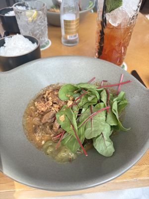 Vegan rendang   at Café Jakarta in Amsterdam