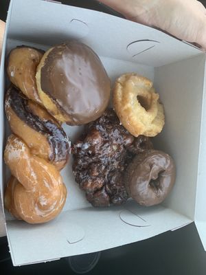 All vegan except the chocolate cake  at Ronald's Donuts in Las Vegas