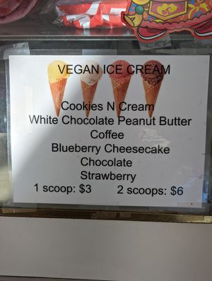 Vegan ice cream! at Ronald's Donuts in Las Vegas