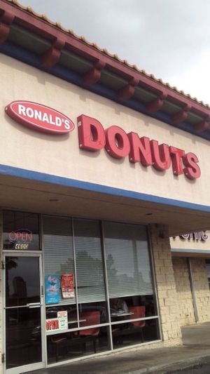 So many vegan options here! at Ronald's Donuts in Las Vegas
