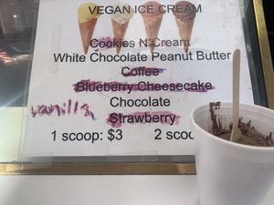 Vegan Ice cream   at Ronald's Donuts in Las Vegas