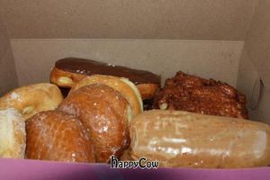 Box full of vegan at Ronald's Donuts in Las Vegas