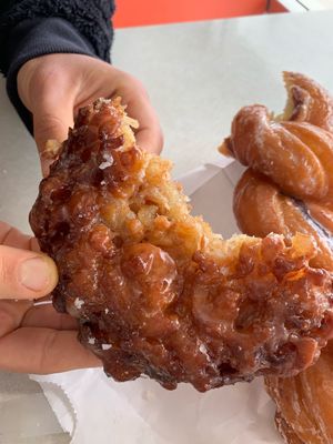 Vegan apple fritter  at Ronald's Donuts in Las Vegas