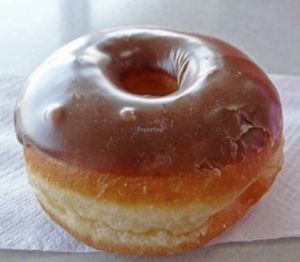 Chocolate glazed at Ronald's Donuts in Las Vegas