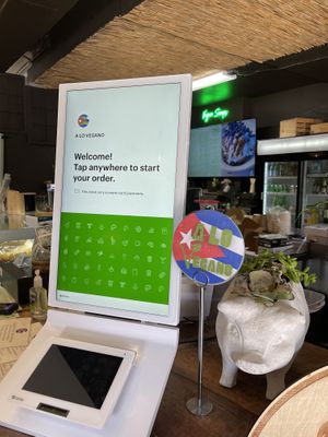 Order at kiosk   at A Lo Vegano Orlando in Orlando