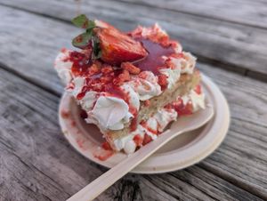 Strawberry shortcake at A Lo Vegano Orlando in Orlando