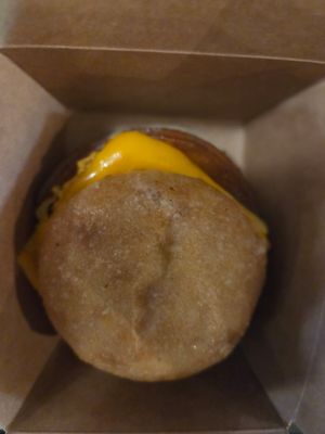 Vegan Ham Egg & cheese breakfast sandwhich at A Lo Vegano Orlando in Orlando