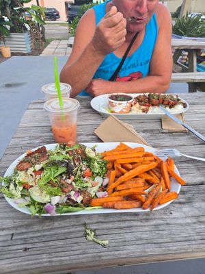 Almost forgot to take photo. Excuse the disarray on plate it came out more pretty.lol at A Lo Vegano Orlando in Orlando