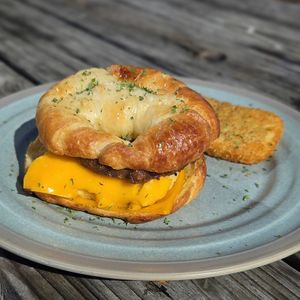 Croissant Breakfast Sandwich at A Lo Vegano Orlando in Orlando