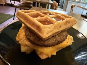 Waffle sandwich   at A Lo Vegano Orlando in Orlando