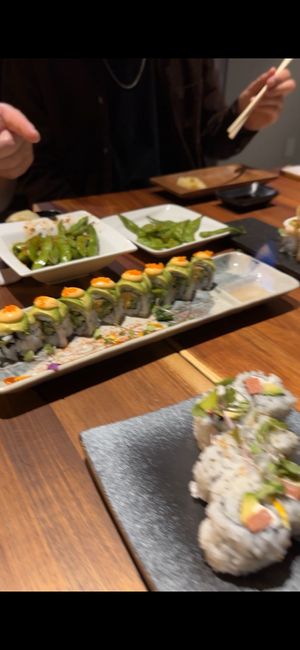 Fire roll!  at Tane Vegan Izakaya in Palo Alto