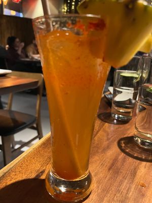 Pineapple soda at Tane Vegan Izakaya in Palo Alto