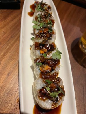 Sweet Potato roll at Tane Vegan Izakaya in Palo Alto