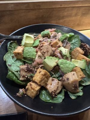 Poke salad  at Tane Vegan Izakaya in Palo Alto