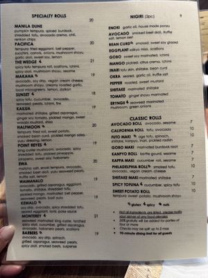   at Tane Vegan Izakaya in Palo Alto