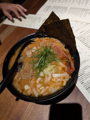 Spicy Garlic Ramen at Tane Vegan Izakaya in Palo Alto