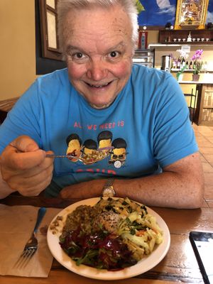 Modest: has rice and quinoa, salad  at Peace Natural Vegan Food in Berkeley