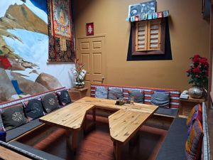 Group space at Peace Natural Vegan Food in Berkeley