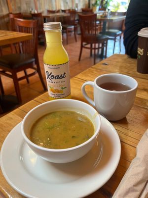 Northern bean soup at Peace Natural Vegan Food in Berkeley