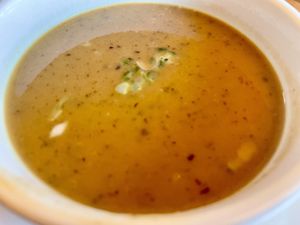 Closeup. Salty 😟  at Peace Natural Vegan Food in Berkeley