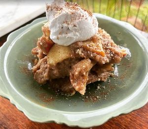 Vegan, sugar free Apple Pie! at Mandala Living Foods Cafe in Anahola