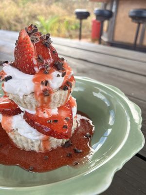 Strawberry shortcake  at Mandala Living Foods Cafe in Anahola