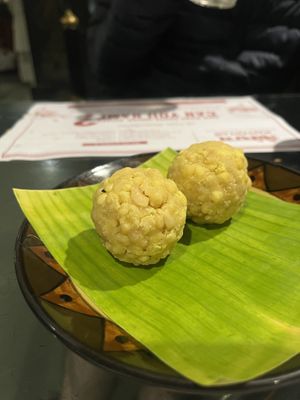 Ladoo  at Naivedyam in New Delhi