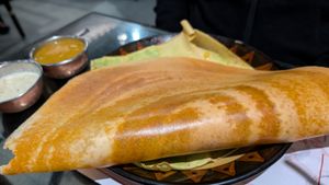 Rice dosa at Naivedyam in New Delhi