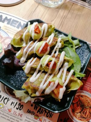 Vegan Gyoza at Mic Ramen in Bergamo