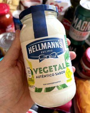 Vegan mayonnaise  at Sorli in Premia De Mar