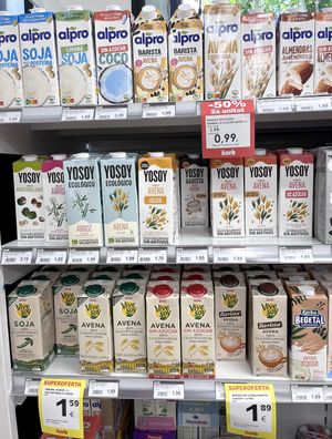Plant based milk at Sorli in Premia De Mar