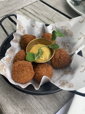 Vegan bitterballen!! 9,50€  at Van der Valk in Molenhoek