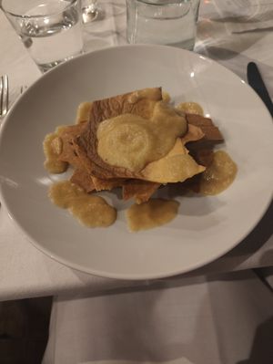 Bread millefeuille. at Gutkowskino Ristorante @ Hotel Gutkowski  in Siracusa