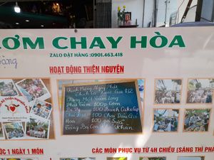 Picture menu at Hoà in Ho Chi Minh City