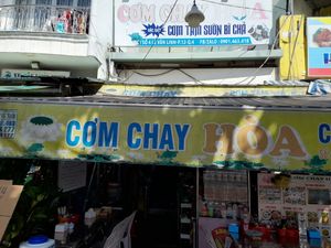 Outside sign at Hoà in Ho Chi Minh City