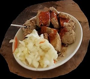 Stinky tofu at VG World - 人间素食 in Miri