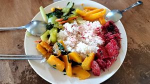 Spicy mango at VG World - 人间素食 in Miri