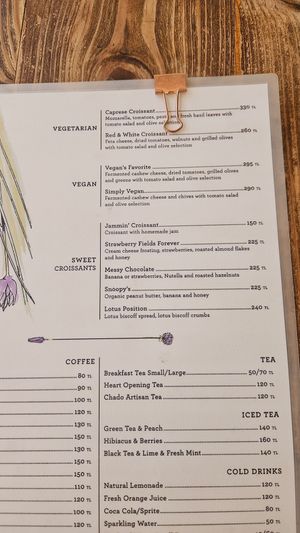 Menu 2024 at Cafe Chives in Mugla